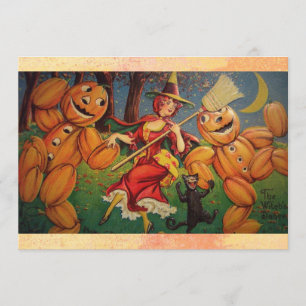 Vintage Halloween-Einladung Einladung