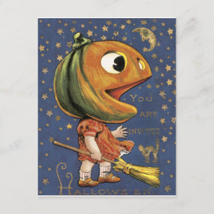Vintage Halloween-Einladungen Einladung