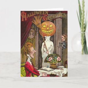 Vintage Halloween - Erschrecke mich nicht!, Karte
