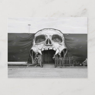 Vintage-Halloween Fort Worth Texas unheimliche Tür Postkarte