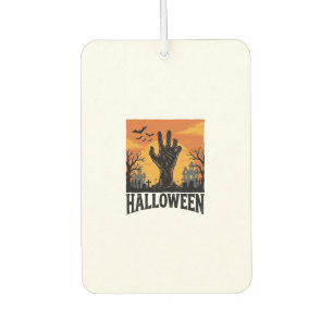 Vintage-Halloween-Friedhofs-Zombie-Hand-Shirt-Desi Autolufterfrischer