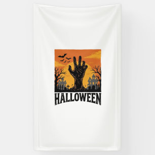 Vintage-Halloween-Friedhofs-Zombie-Hand-Shirt-Desi Banner