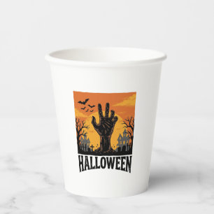 Vintage-Halloween-Friedhofs-Zombie-Hand-Shirt-Desi Pappbecher