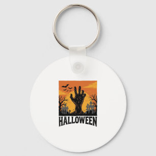 Vintage-Halloween-Friedhofs-Zombie-Hand-Shirt-Desi Schlüsselanhänger