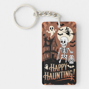 Vintage Halloween Fröhliche Angst Schlüsselanhänger