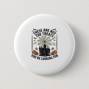 Vintage-Halloween-Geist-Behandlung-Shirt-Design_1 Button