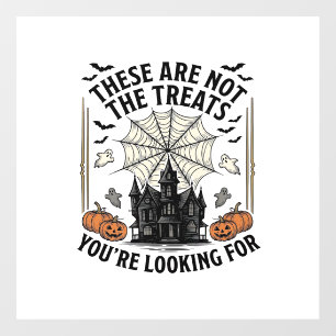 Vintage-Halloween-Geist-Behandlung-Shirt-Design_1 Fensteraufkleber