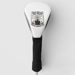 Vintage-Halloween-Geist-Behandlung-Shirt-Design_1 Golf Headcover