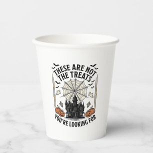 Vintage-Halloween-Geist-Behandlung-Shirt-Design_1 Pappbecher
