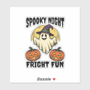 Vintage Halloween-Geist Gruselige Kürbis-Shirt_1 Aufkleber