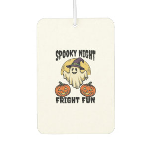 Vintage-Halloween-Geist Gruselige Kürbis-Shirt_1 Autolufterfrischer