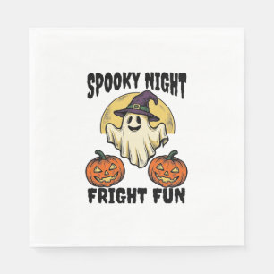 Vintage Halloween-Geist Gruselige Kürbis-Shirt_1 Serviette