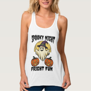 Vintage Halloween-Geist Gruselige Kürbis-Shirt_1 Tank Top