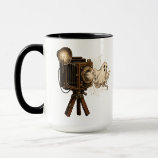 Vintage-Halloween-Geisterkamera – Gruselig Retro Tasse