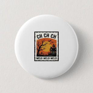 Vintage-Halloween-Gespensterbaum-Silhouette-Shirt  Button