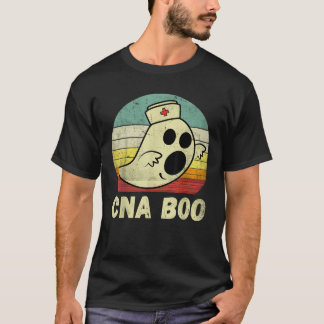 Vintage Halloween Ghost CNA Boo Nurse Nurse Nursin T-Shirt