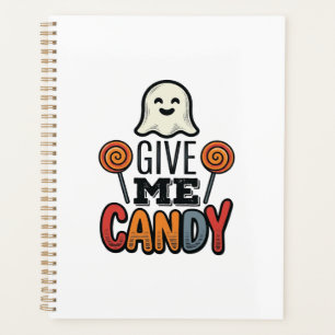 Vintage-Halloween-Gib-mir-Süßigkeiten-Geister-Shir Planer