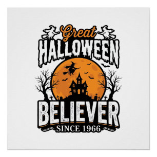 Vintage-Halloween-Gläubiger seit 1966 Grafik_1 Poster