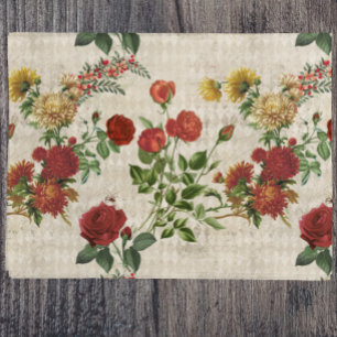 Vintage-Halloween-Goth-Decoupage-Victorian-Rose Seidenpapier
