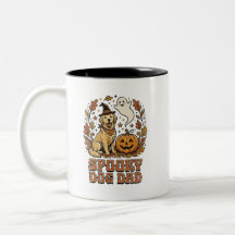 Vintage-Halloween-Grafik für Hunde-Väter