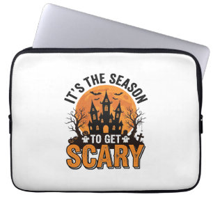 Vintage Halloween Grusel Saison Verfluchtes Schlos Laptopschutzhülle
