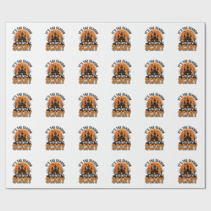 Vintage Halloween Grusel Saison Verlassenes Schlos Geschenkpapier