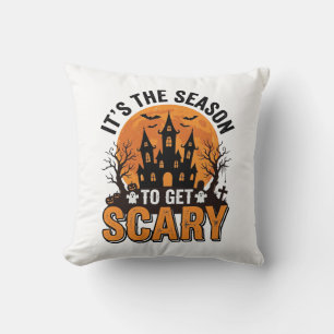 Vintage Halloween Grusel Saison Verlassenes Schlos Kissen