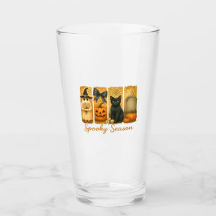 Vintage Halloween Gruselige Jahreszeit, süßer Geis Glas