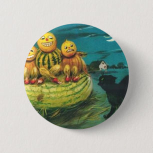 Vintage Halloween-Gruß-Karten-Klassiker-Plakate Button