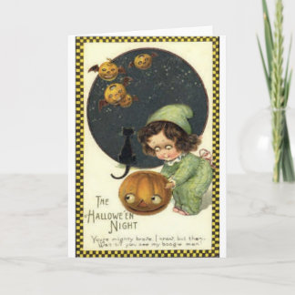 Vintage Halloween-Gruß-Karten-Klassiker-Plakate Karte