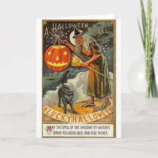 Vintage Halloween-Gruß-Karten-Klassiker-Plakate Karte