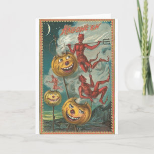 Vintage Halloween-Gruß-Karten-Klassiker-Plakate Karte
