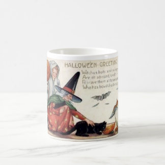 Vintage Halloween-Gruß-Karten-Klassiker-Plakate Tasse