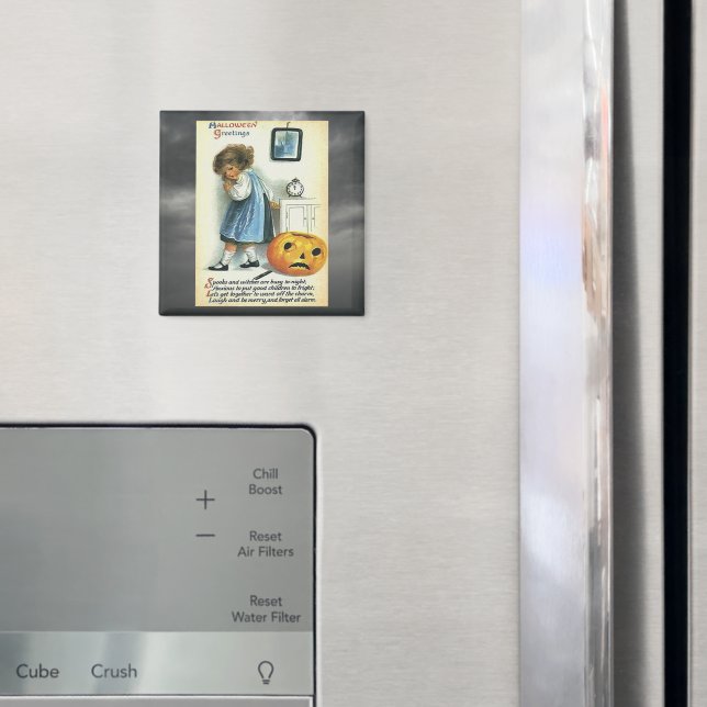 Vintage Halloween-Grüße Magnet (In Situ (Kühlschrank))