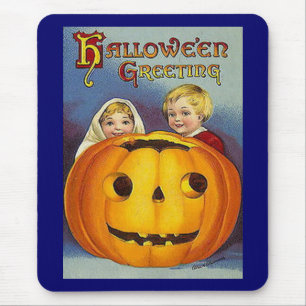 Vintage Halloween-Grüße Mousepad
