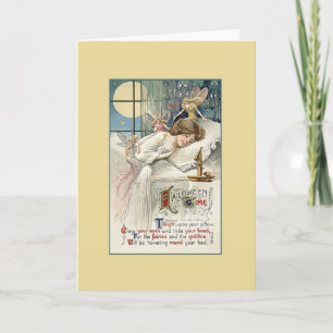 Vintage Halloween-Grußkarte Karte