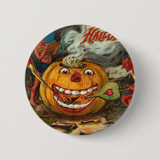 Vintage Halloween-Grußkarten-Klassiker Button