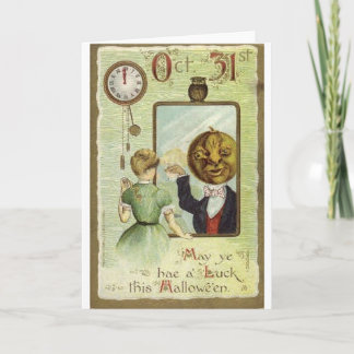 Vintage Halloween-Grußkarten-Klassiker Karte