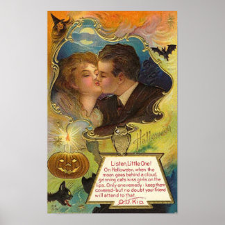 Vintage Halloween Grußkarten Klassische Poster