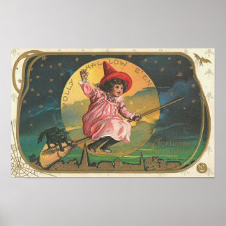 Vintage Halloween Grußkarten Klassische Poster