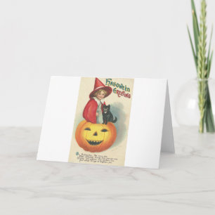 Vintage Halloween Grußkarten Klassische Poster Karte