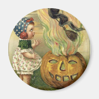 Vintage Halloween Grußkarten Klassische Poster Magnet