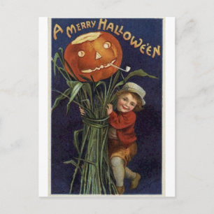 Vintage Halloween Grußkarten Klassische Poster Postkarte