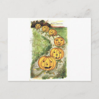 Vintage Halloween Grußkarten Klassische Poster Postkarte