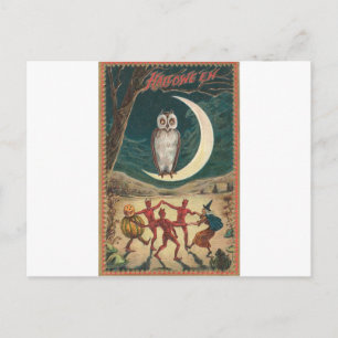 Vintage Halloween Grußkarten Klassische Poster Postkarte