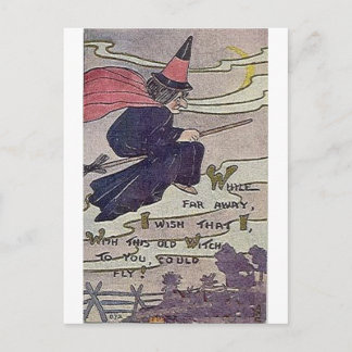 Vintage Halloween Grußkarten Klassische Poster Postkarte