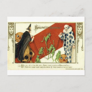Vintage Halloween Grußkarten Klassische Poster Postkarte