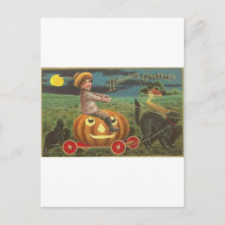 Vintage Halloween Grußkarten Klassische Poster Postkarte