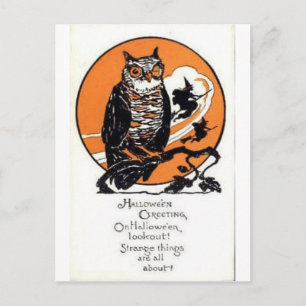 Vintage Halloween Grußkarten Klassische Poster Postkarte