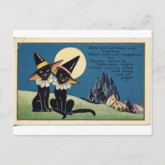 Vintage Halloween Grußkarten Klassische Poster Postkarte
